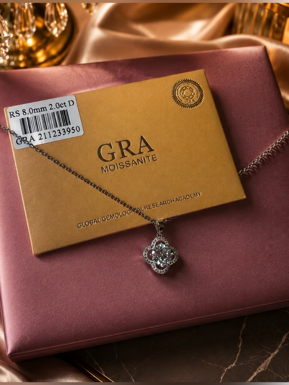 2.0 CT Moissanite Necklace